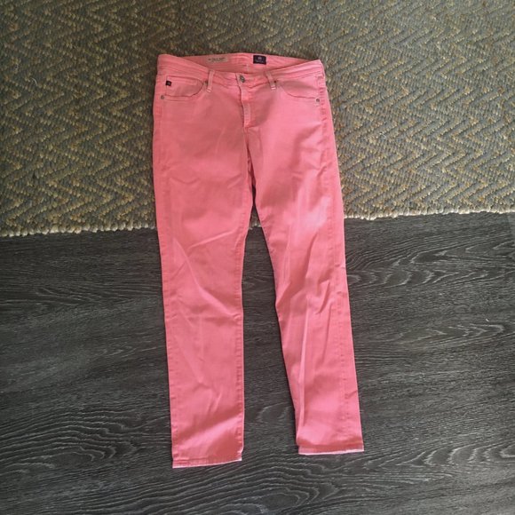 AG | The Stevie Ankle Slim Straight Leg in Pink (30R) - Picture 2 of 5